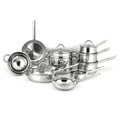 13 - Piece Non-Stick Stainless Steel Cookware Set