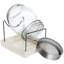 Geo Sprouting Jar System with Stainless Steel Rack and Ceramic Base Plate