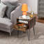 Table de chevet 1 tiroir en fer Adra-1162929777