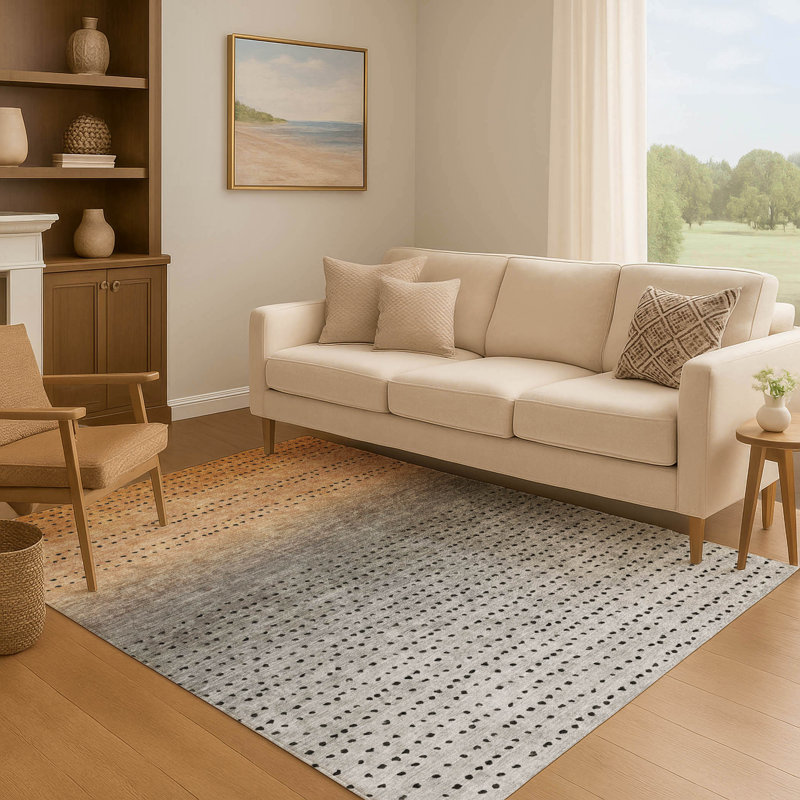 Premium Machine Washable Ansley Abstract Rug, Rectangle 10' x 14'