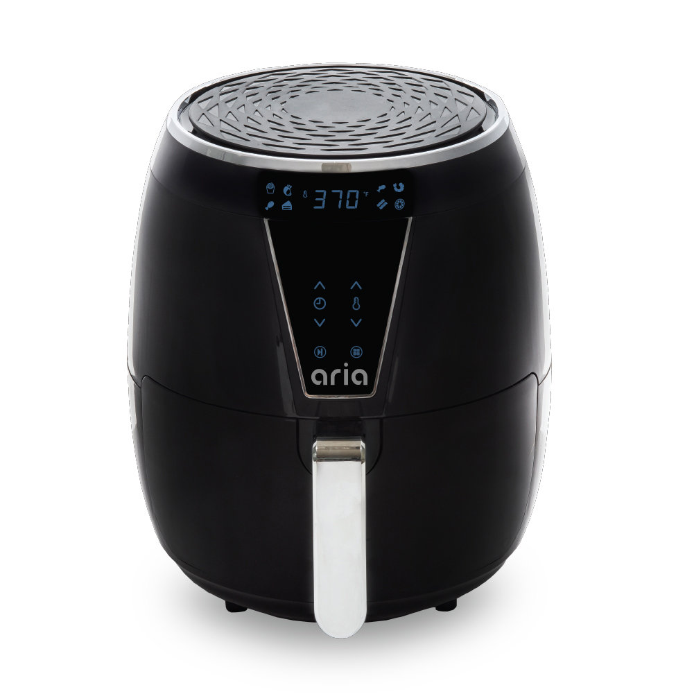 Aria Air Fryers Aria 4.7 Qt. Air Fryer ToxinFree and Cooking with