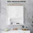 Bathroom Cabinet Wall Mounted Medicine Cabinet with 2 Doors, Adjustable Shelf