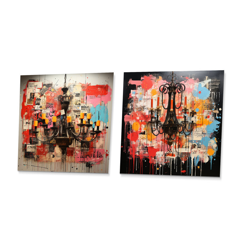 Ensemble de 2 lustres Popart, H 23 po x l 46 po