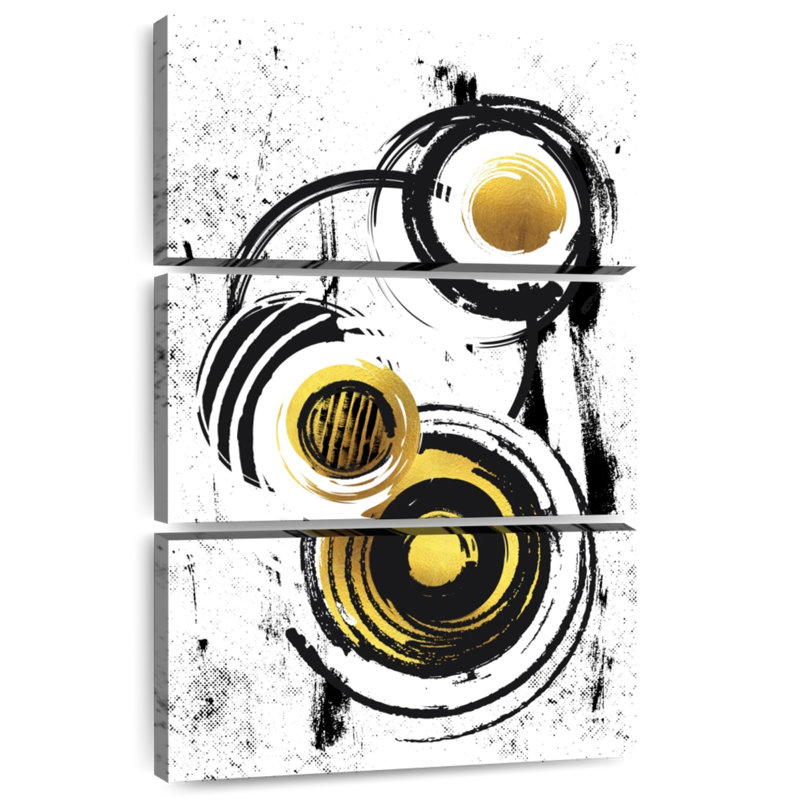 Avery Gold Abstract Painting V, 74" H x 48" W