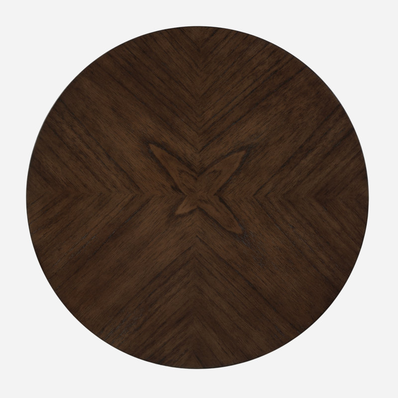 Ensemble de 2 tables gigognes rondes en bois massif Orofino