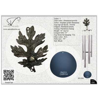 Feuille de chêne 36 po - Tube