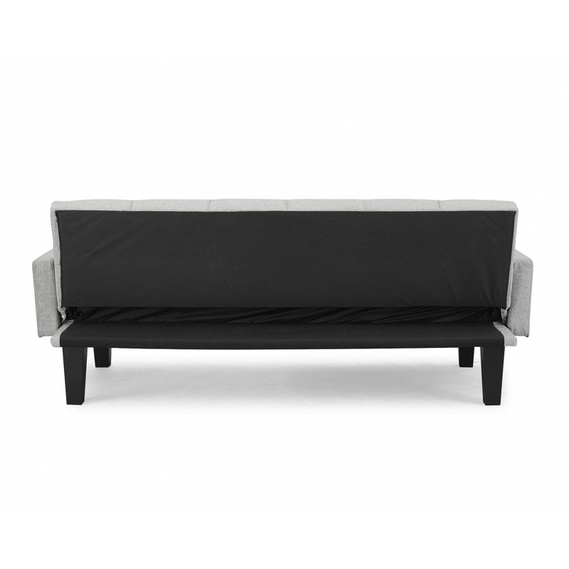 Kayla-Faith 3 Seater Polyester Sofa Bed, Light Grey