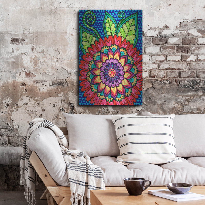 «Bright Bold Blooms 5» par Hello Angel, H 36 po x l 24 po