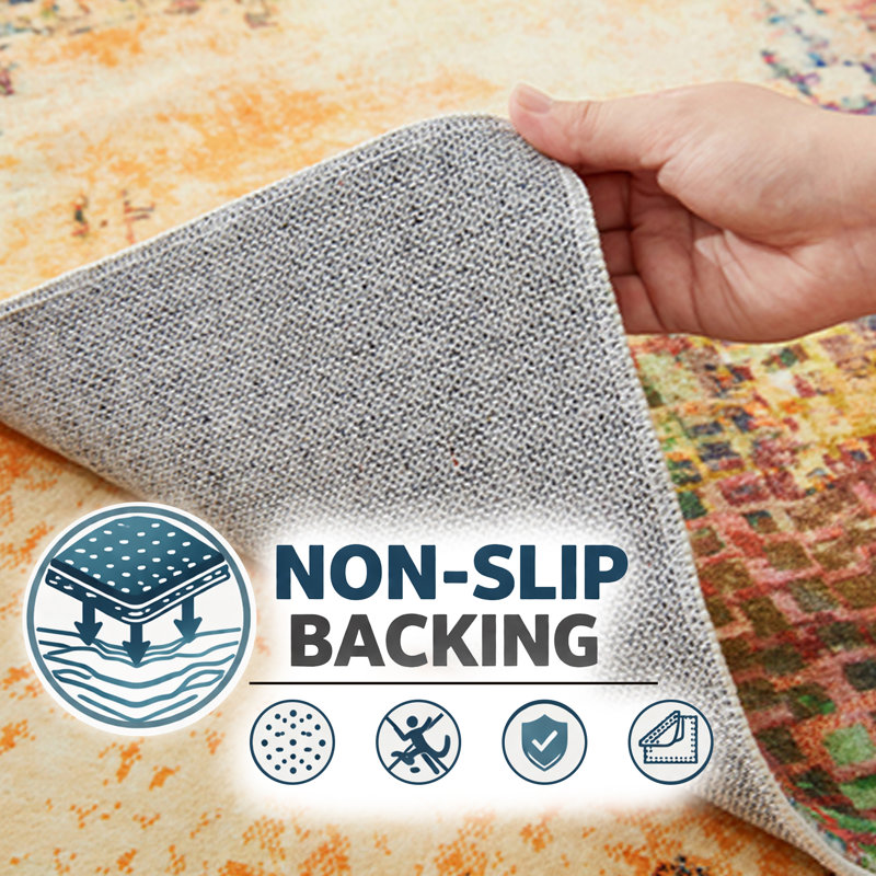 Oriental Machine Tufted Shag Area Rug, Rectangle 120 x 170 cm