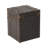 Lannigan Vintage Storage Chest with Buckle Hinged Top, Linen Accent End Side Table