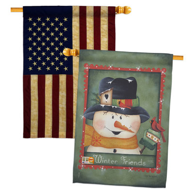 Double Sided 40'' H x 28'' W Polyester House Flag