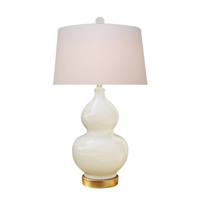 PORCELAINE DOVE BLANC VASELAMP GOURD