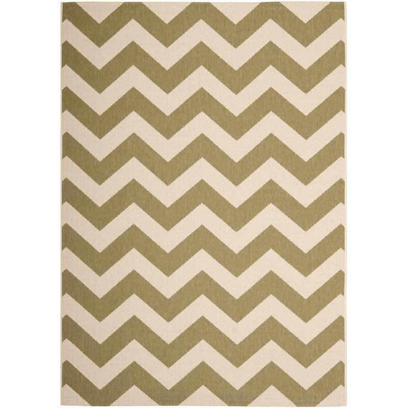 Camellia Chevron Hand Woven Indoor / Outdoor Area Rug, Rectangle 122 x 170 cm