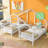 Double Triangular House Beds With Built-In Table-1607069070