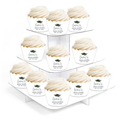 Personalized Wedding Cupcake Wrappers