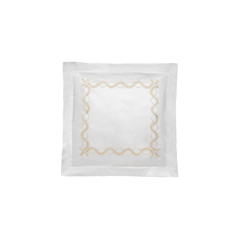 Diana Embroidery By DEA Cotton Pillow Sham, Euro
