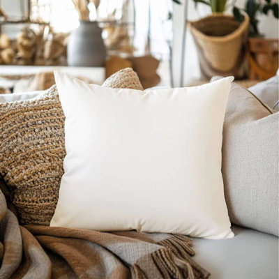 White Square Cushion