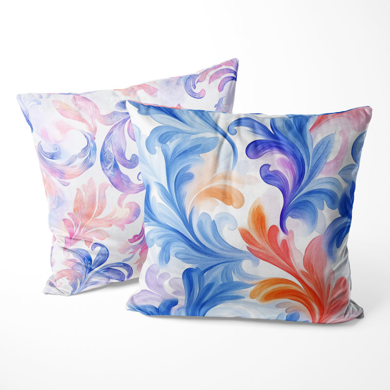 Coussin décoratif à motif cachemire 2 pièces Paisley Curl, H 18 po x l 18 po