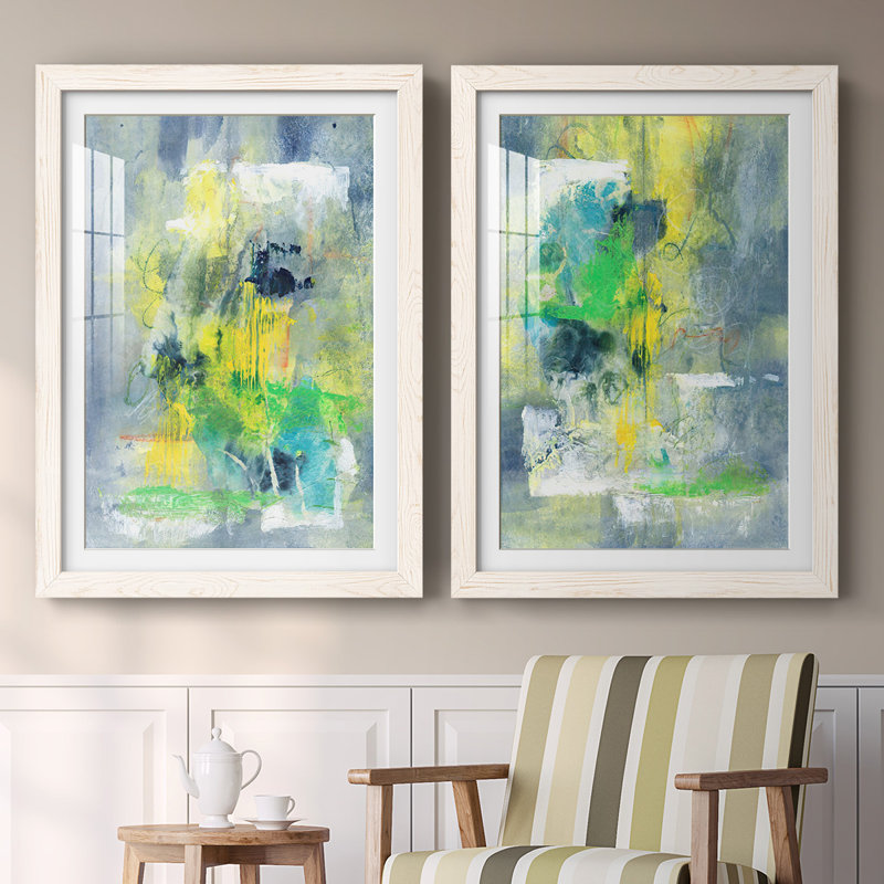 «Sweet Things I», reproduction encadrée de qualité supérieure - prête à être accrochée, Blanc, H 27,5 po x l 75 po x P 1,5 po