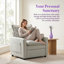Fauteuil d'appoint moderne à une place avec poches de rangement, revêtement moelleux moelleux, capacité de poids de 300 lb-126539449