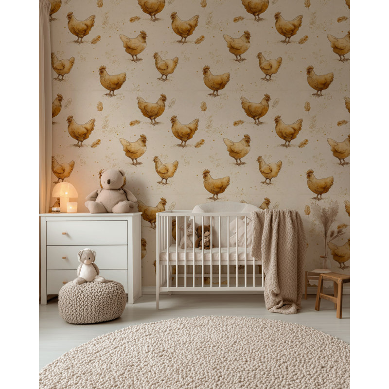 Murale de poule rustique amovible