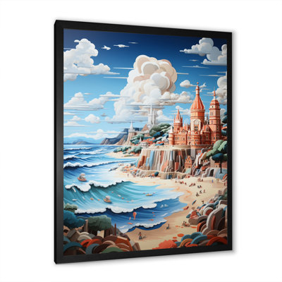 Coastal Seaside Adventure Papercut II - Décoration murale nautique et plage