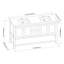 Ensemble de meuble-lavabo double 61 po Thome-406529600-406529603
