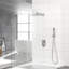 Dual Shower Head - 10 Inch Wall Mounted Square Shower System With Rough-In Valve-122404637