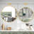 Scalloped Round Metal Wall Mirror-853776021-853776008