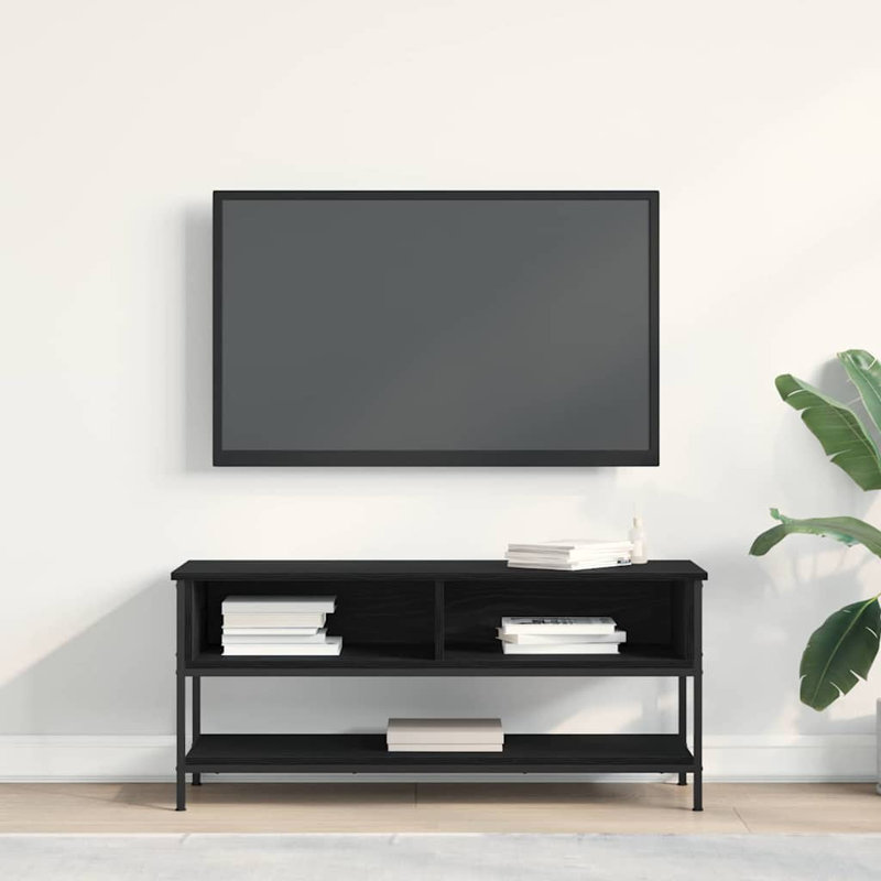 TV Cabinet 100 X 35 X 45 Cm Engineered Wood, Black Oak