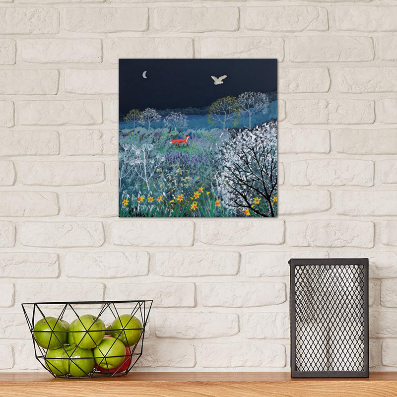 Spring Night by Jo Grundy - Wrapped Canvas Painting, 30.48 cm H x 30.48 cm W