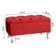Londona Wide Velvet Tufted Rectangle Solid Color Standard Ottoman Bench with Storage, Upholstery Footstool End of Bed Bench-1760675817-1761365856