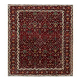 Rug & Kilim’S Modern Agra Rug In Red With Colorful Floral Patterns