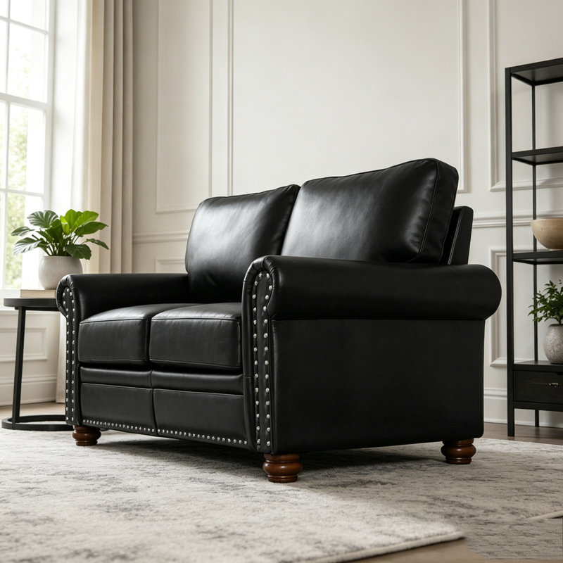 Causeuse de salon, 2, Black