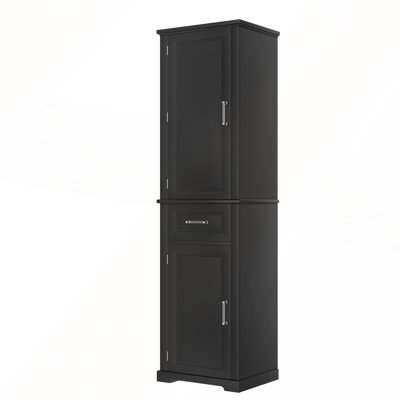 Armoire murale de salle de bain avec double porte, tablette inférieure, portes à motif ondulé, tablette intérieure réglable, installation facile, bois blanc et naturel