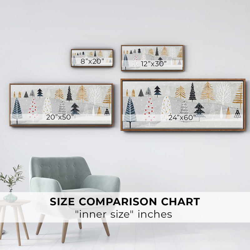 Toile encadrée, collection Christmas Chalet, H 8 po x l 20 po
