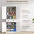 72.5" Kitchen Pantry Cabinet
