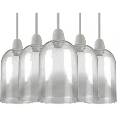 23 cm H Drum Glass Lamp Shade