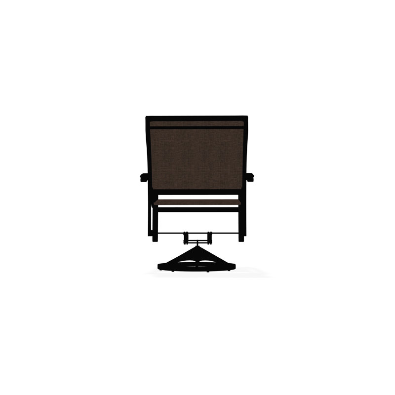 Bazza Outdoor Dining Chair, Black, Mocha Sunbrella®