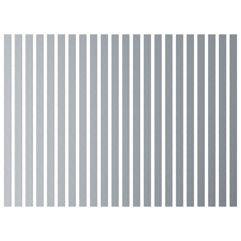Adjustable Acrylic Slat Wall Panel Kit, Silver Mirror, 47" H x 44" W