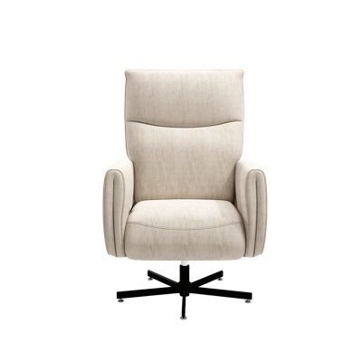 Multifunctional Velvet Recliner, Electric Swivel Chair With Usb Charging, Modern Beige For Home Office