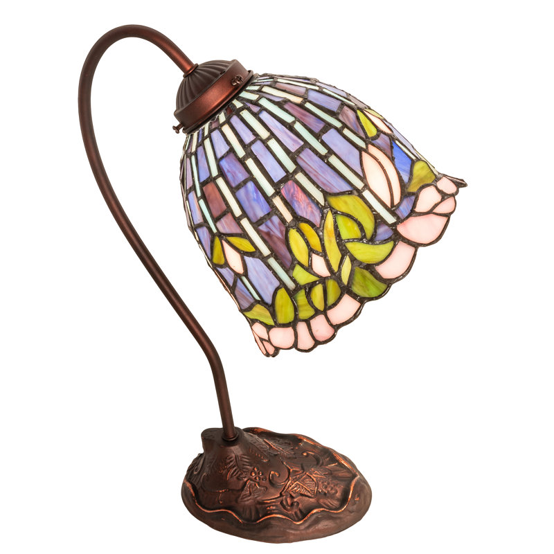 18" High Tiffany Flowering Lotus Desk Lamp