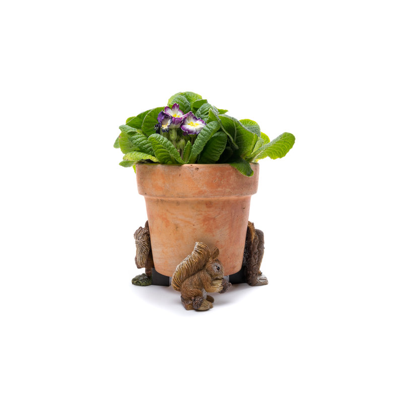 Beatrix Potter Squirrel Nutkin Bronze Coloured Planter Feet In Gift Box