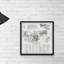 Carte de Tampa, Hillsborough County, Floride - impression d'art graphique sur papier encadré-1225391166