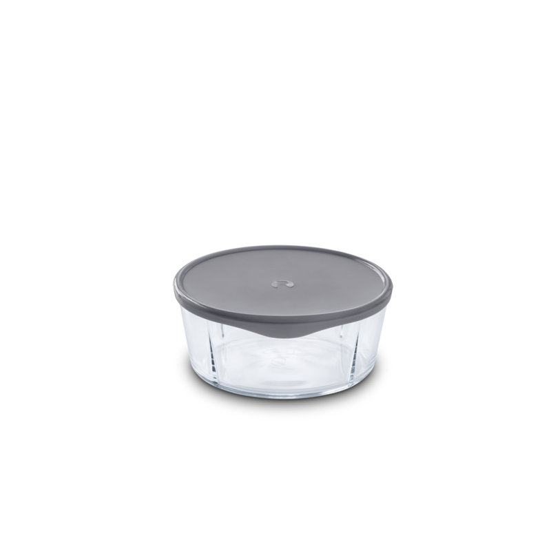 Couvercle pour grand bol, gris, L 7,7 po