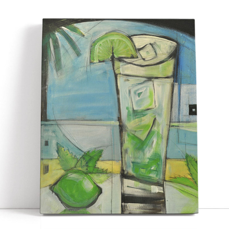 Mojito - reproduction d'art sur toile, H 40 po x l 32 po