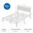 Full Size Bed Frame With Headboard & Footboard, Easy Assembly Sturdy Metal Platform Bed, Anti-slip & Silent Support, No Box Spring Needed With Underbed Storage, Modern Bedroom Furniture, White-1753690432-1753690463