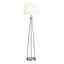 Lampe sur pied en acier avec abat-jour en lin-106951524-106951522