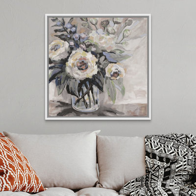 «Delighted Greige» par Jeanette Vertentes - reproduction d'art sur toile