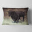 Coussin lombaire à animaux sur papier rétro